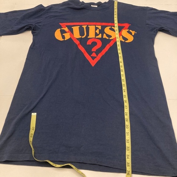 Vtg‎ Guess Shirt Mens One Size Short Sleeve George Marciano Single Stitch USA - Picture 7 of 9